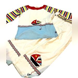 Copper Key NWT Colorful Sailboat Kids Set
CROPPED PANTS AND TOP girl 16